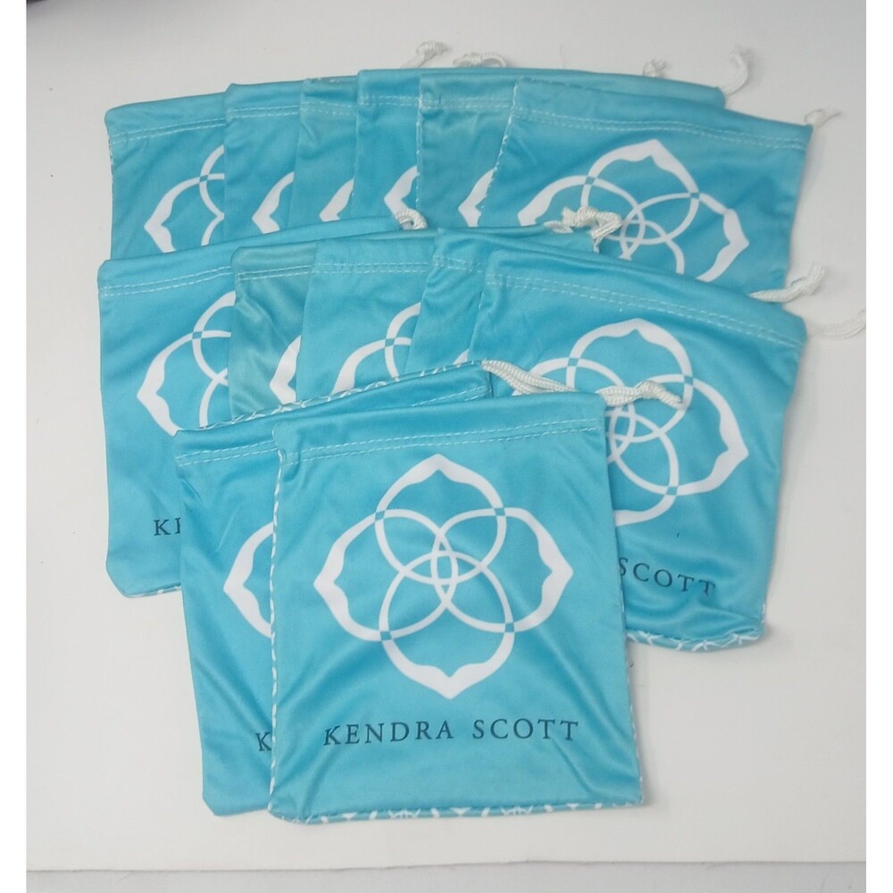 Lot Of 13 Kendra Scott Jewelry & accessory Drawstring Dust Bag/Pouch